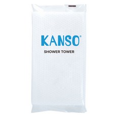 Ganso 加厚款旅行用獨立包裝一次性沐浴巾, 白色, 50個, 1入