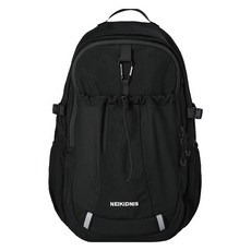 NEIKIDNIS 男女通用登山扣網眼後揹包, 黑色