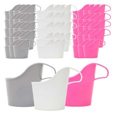 needco 手提杯架 3款 x 2入, 象牙白, 灰色, 粉紅色, 10個