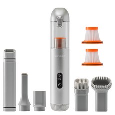 벤딕트 라이닝 무선 3 in 1 에어건 차량용 청소기 + 필터 세트, VDT-V18S, 실버
