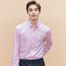 헤지스 남성용 아이코닉 면 옥스포드 셔츠