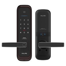 밀레시스텍 무타공 지문인식 스마트 도어락 ME-M58F, ME-M58F(WinePurple), 방문설치