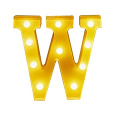 生活King 字母裝飾燈 暖白光 LED燈珠 高約22CM 寬約18-23CM 電池供電, W