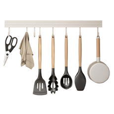 Livnew 8孔廚具掛架, 白色, 1個
