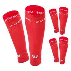 FUERZA 運動隊伍及膝襪 3入組, 紅色, 1套