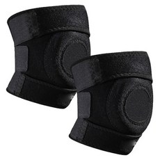 큐에스스포츠 헬스 무릎보호대 2p, 블랙, 1개