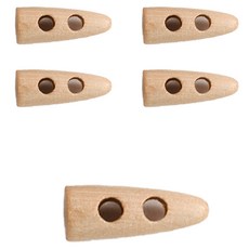 yarna 삼각뿔 떡볶이 단추 S 20mm, 5개, 베이지