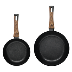 실바트 IH 인덕션 까리노 프라이팬 세트 2개, 블랙, 프라이팬 20cm + 프라이팬 30cm, 1세트