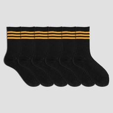 삭스팩토리 여성용 패션 3줄 골지 중목 양말 6켤레