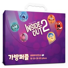 迪士尼 腦筋急轉彎2 手提箱拼圖, 90件, 1個