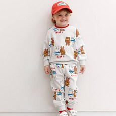 Miffy兒童 Miffy & Melanie 大學T上下套裝