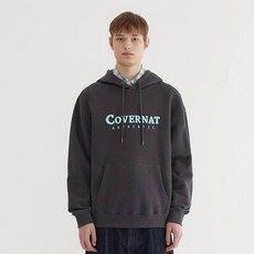 커버낫 남녀공용 어센틱 로고 면 후드티