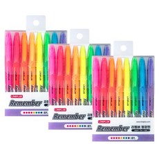 라인플러스 리멤버 형광펜 8색 세트, 3세트