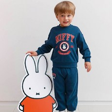 Miffy 兒童款 Miffy 標誌大學T上下套裝