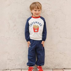 Bekiz 兒童法式炸薯條彈性上下裝套裝