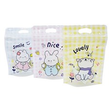 Shinil Home Baking Mart 微笑滿滿夾鏈包裝袋, 50個, 隨機出貨