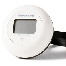 BRIGHTON 便攜式自動充電迷你輕量電子秤, 1個, BTL1800(白色)