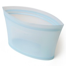 Siligarden 矽膠保鮮密封袋 中型 1000ml, 蘇打藍色, 1個