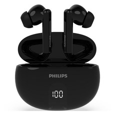 필립스 ANC 노이즈캔슬링 무선 블루투스 5.4 이어폰, TAT3559, 블랙