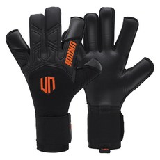 GKUNIONKOREA Dominator 智能貼合守門員手套 雙手套組 UN2514-994, 1套, 黑色 + 橘色