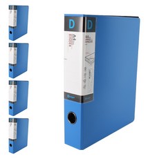 영오 신소재 D링 바인더 7cm, 블루, 5개