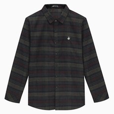 BEVERLY HILLS POLO CLUB 比佛利保羅 男士人造絲經典格紋翻領襯衫