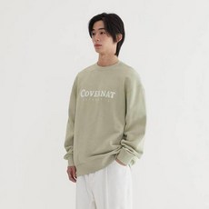 커버낫 남녀공용 어센틱 로고 맨투맨