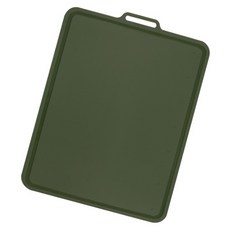 실리콘스토리 국내제조 항균 실리콘 플래티넘 양면 도마, 올리브카키, 1개