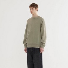 커버낫 남녀공용 그래피티 크루넥 오버핏 니트