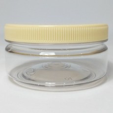 대경 광구 원형 다용도 용기 180g + 캡 아이보리 세트, 80세트, 용기 + 캡