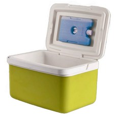 Flow Code保冷箱+保冷劑組, 6L, 淺綠色