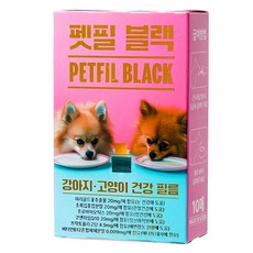 펫필블랙 반려동물 6종 성분 함유 건강 필름 영양제, 종합영양제, 1개