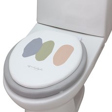 needco Objet 柔軟馬桶蓋O型, 灰色, 1個