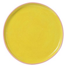 레티티아후제 앞접시, 레인보우 옐로우 + 핑크, 1개