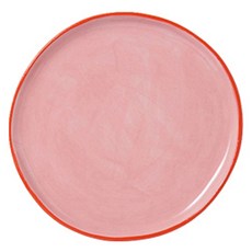 레티티아후제 앞접시, 레인보우 핑크 + 오렌지, 1개