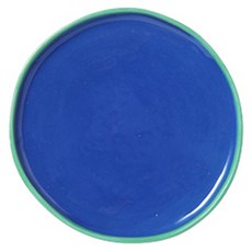 레티티아후제 앞접시, 레인보우 블루 + 그린, 1개