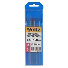 Wellz 鎢棒 1.6 x 150 mm 10入, WT20-釷, 1個
