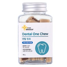 마이펫닥터 강아지 영양제 덴탈원츄 구강 덴탈 양치껌 30p, 구강케어, 80g, 1개