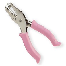 라라듀 집게형 수동 펀치 6mm, 핑크, 1개