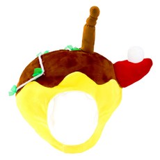 프리미엄 파티 타코야끼 문어빵 모자, 혼합색상, 1개