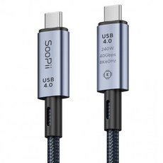 수피 C타입 핸드폰 고속충전 케이블, 블랙, 1개, 1m