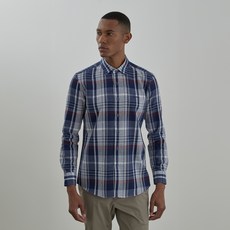인디안 남성용 레드포인트 빅체크 남방셔츠 MITNL5S2321