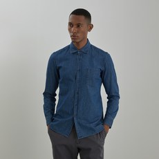 인디안 남성용 슬림핏 데님 셔츠 MIUNL5Y1161