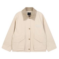 랩 여성용 자수 레더카라 자켓 AR1WZ262