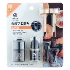 불스원 뉴 그라스 미니 송풍구 차량용 디퓨저 10ml 본품 + 10ml 리필, 스윗티, 1세트