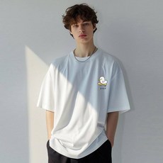 원헌드레드퍼센트 HARMONIA 덕 스케이트 세미오버 통기성 반팔티