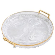 Moneypool 奢華漂亮圓形託盤, 1個, LX White