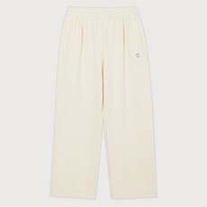 커버낫 남녀공용 세미와이드 C 로고 스웻 팬츠