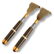 Irang Irang 高級耐用指壓長度可調折疊式不求人, 2個, 棕色