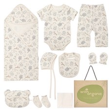 with organic 嬰幼兒有機夏季出生禮物套組
